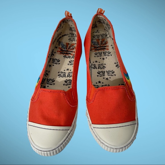 Tigerbear Republic Slip On Sneakers with Rainbow Design Size 10 - Picture 2 of 6